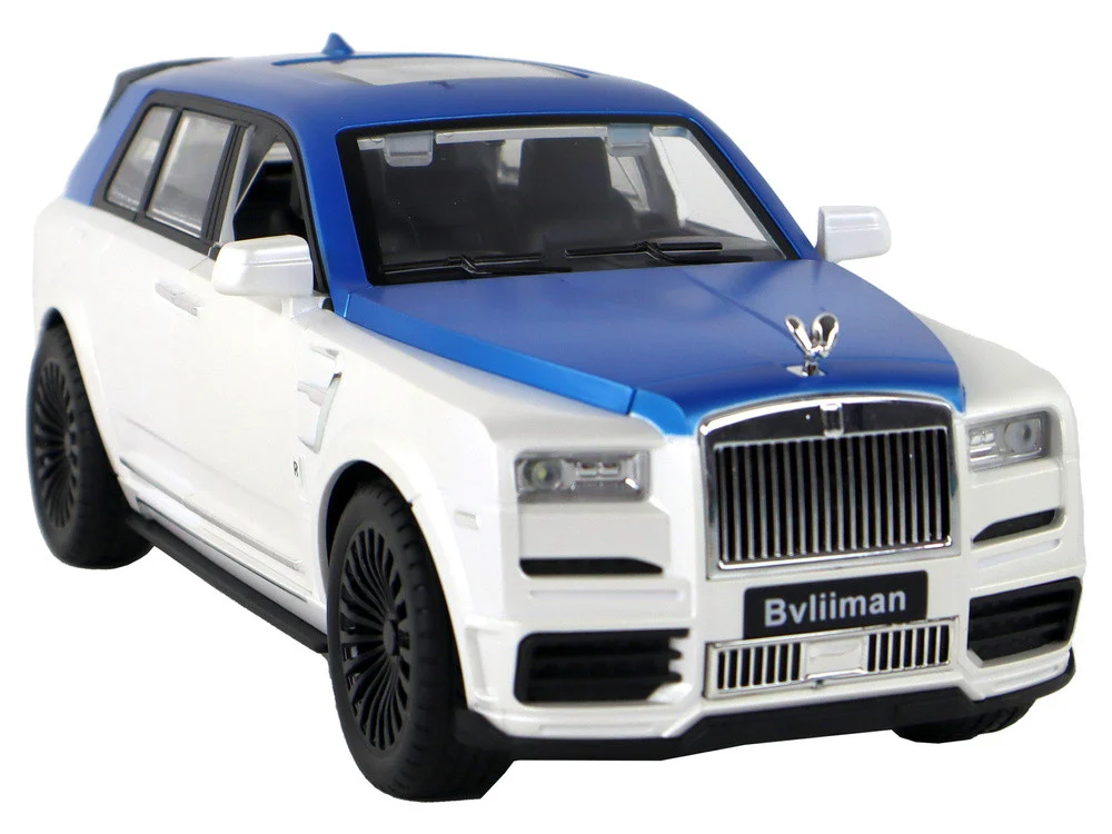 Automobil na daljinsko upravljanje bijelo-plavi 1:20_7