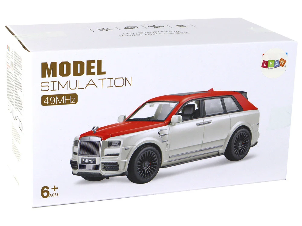 Automobil na daljinsko upravljanje bijelo-plavi 1:20_8