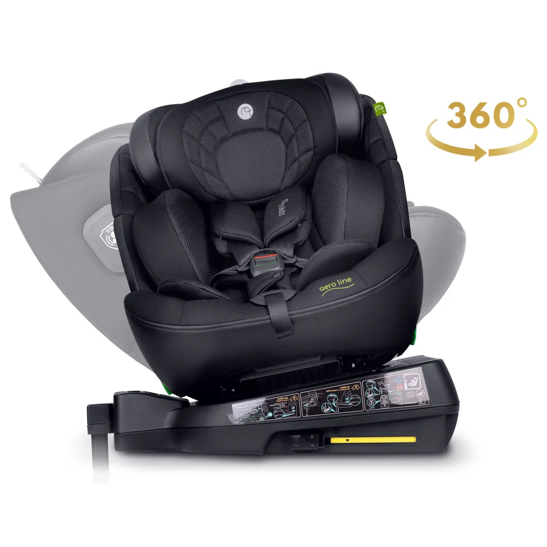 Autosjedalica Nukido Aero Line 0–36 kg, crna, ISOFIX_3