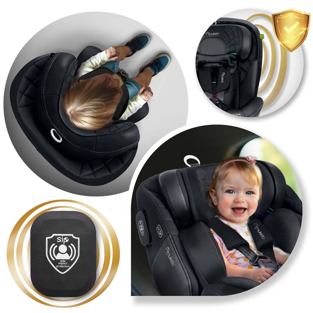 Autosjedalica Nukido Aero Line 0–36 kg, crna, ISOFIX_7