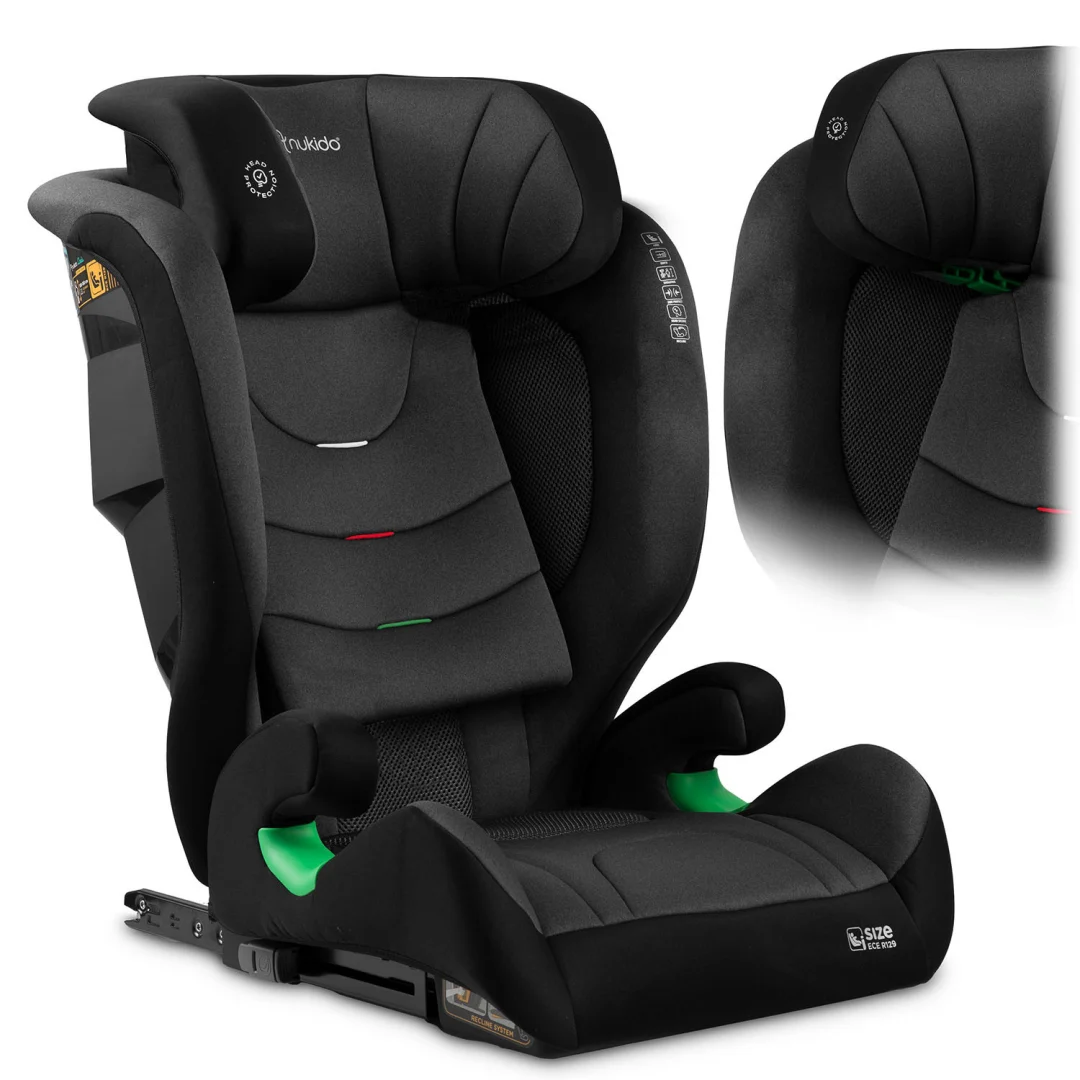 Autosjedalica Nukido Louis Soft 15–36 kg, crno/siva, ISOFIX_13