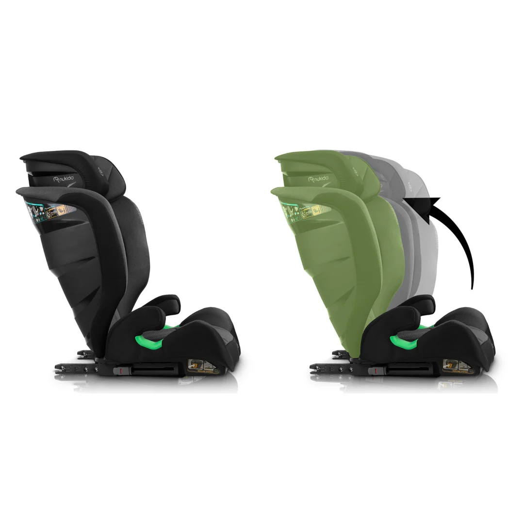 Autosjedalica Nukido Louis Soft 15–36 kg, crno/siva, ISOFIX_14