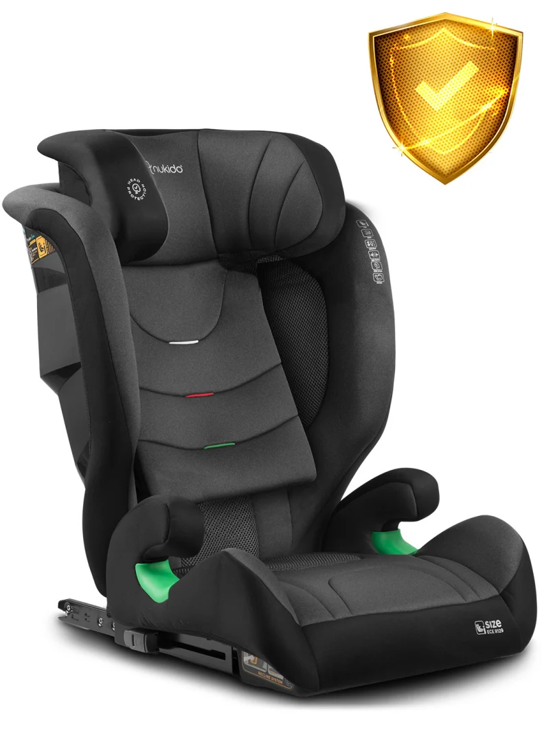 Autosjedalica Nukido Louis Soft 15–36 kg, crno/siva, ISOFIX_15