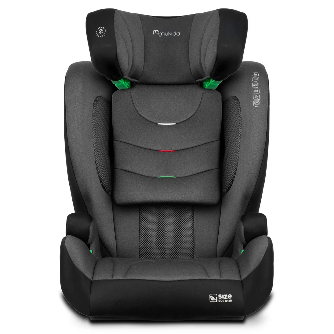 Autosjedalica Nukido Louis Soft 15–36 kg, crno/siva, ISOFIX_2