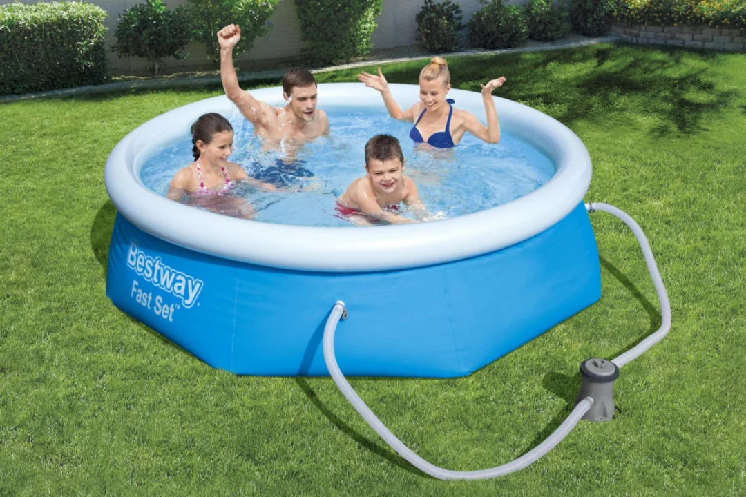 BESTWAY 8FT ekspanzijski bazen 244x66cm + pumpa + filter + krpa za popravak_4