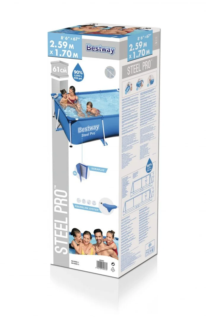 BESTWAY Deluxe Jr bazen s okvirom od čelika za vrt 259x170x61cm_7