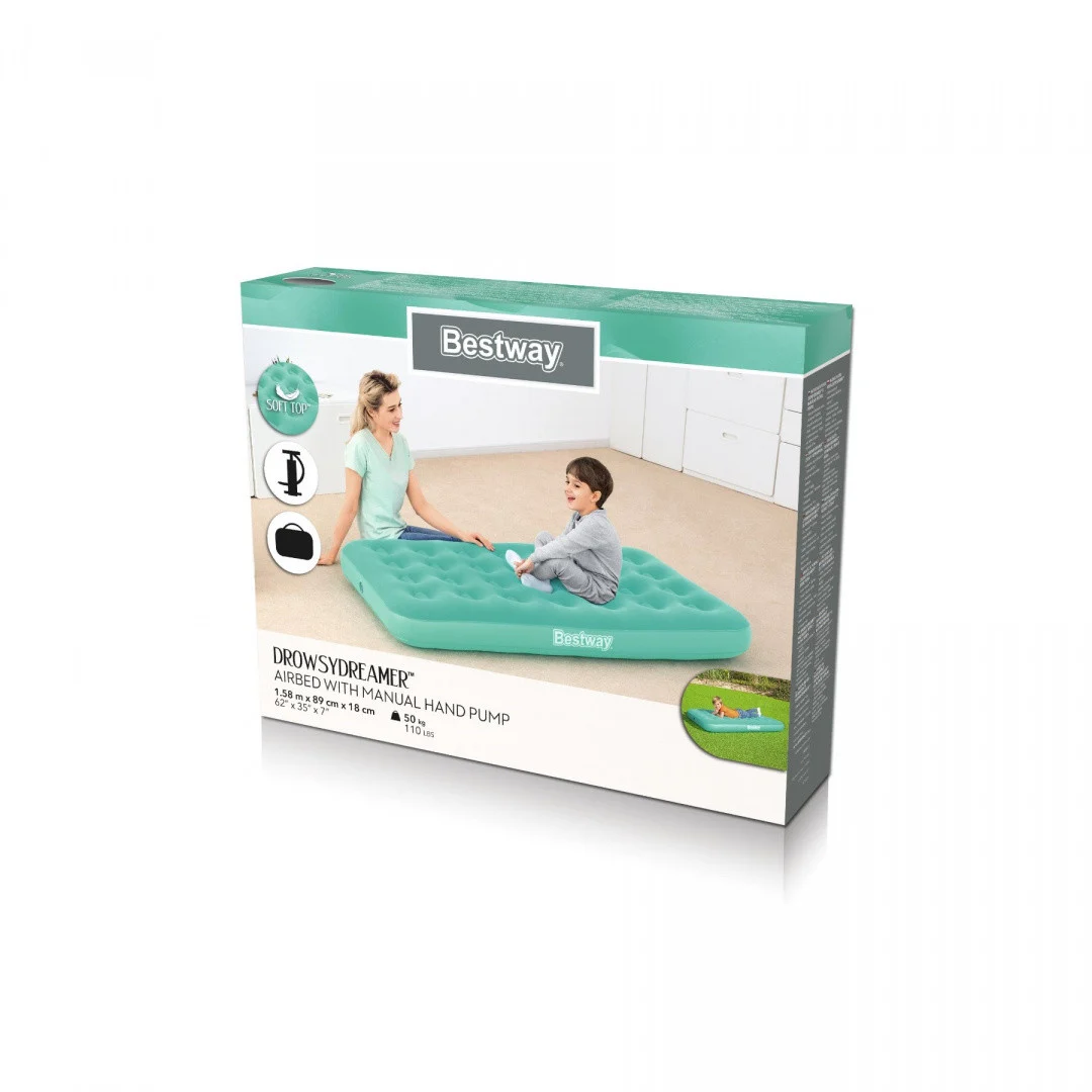 BESTWAY DrowsyDreamer napuhani madrac plavi 158×89×18 cm_9