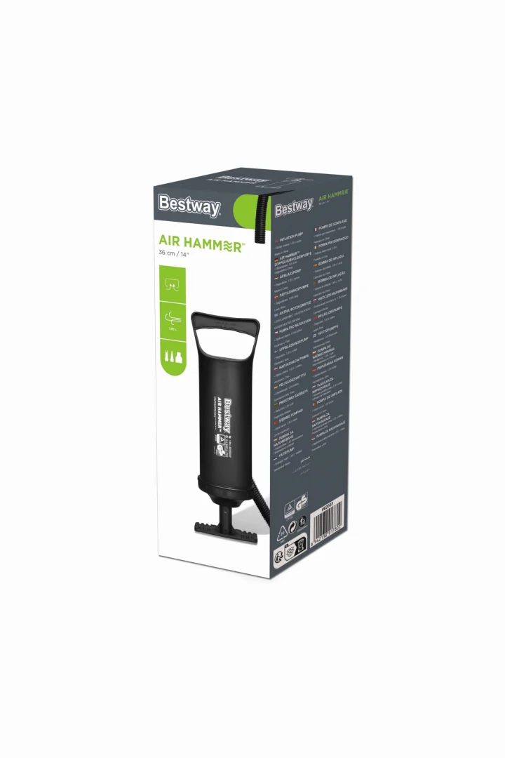 BESTWAY Klipna ručna pumpa 1,85 l/ciklus + 3 nastavka + fleksibilno crijevo_8