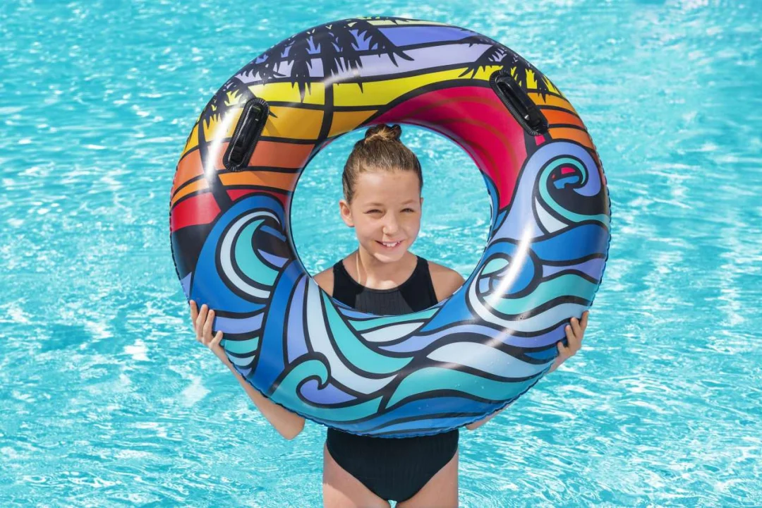 BESTWAY brodolomčev prsten za plivanje 91 cm, plavi_6