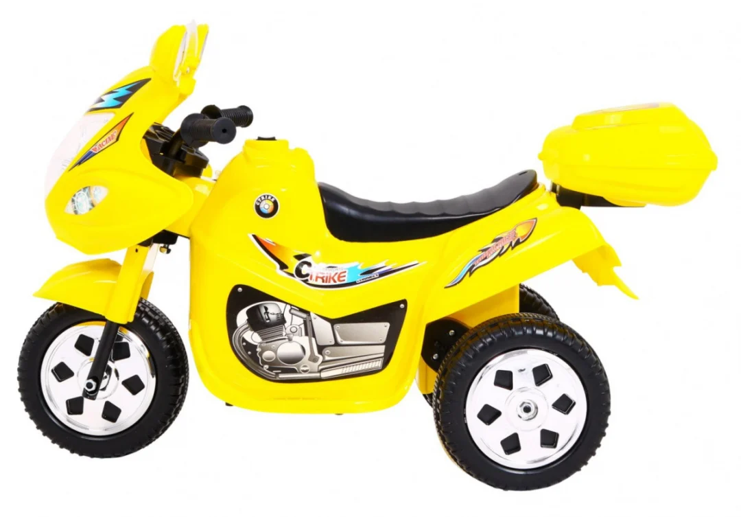 BJX-088 Električni tricikl za najmlađu djecu Žuti + Zvuci + Svjetla, žuta motor na akumulator_4