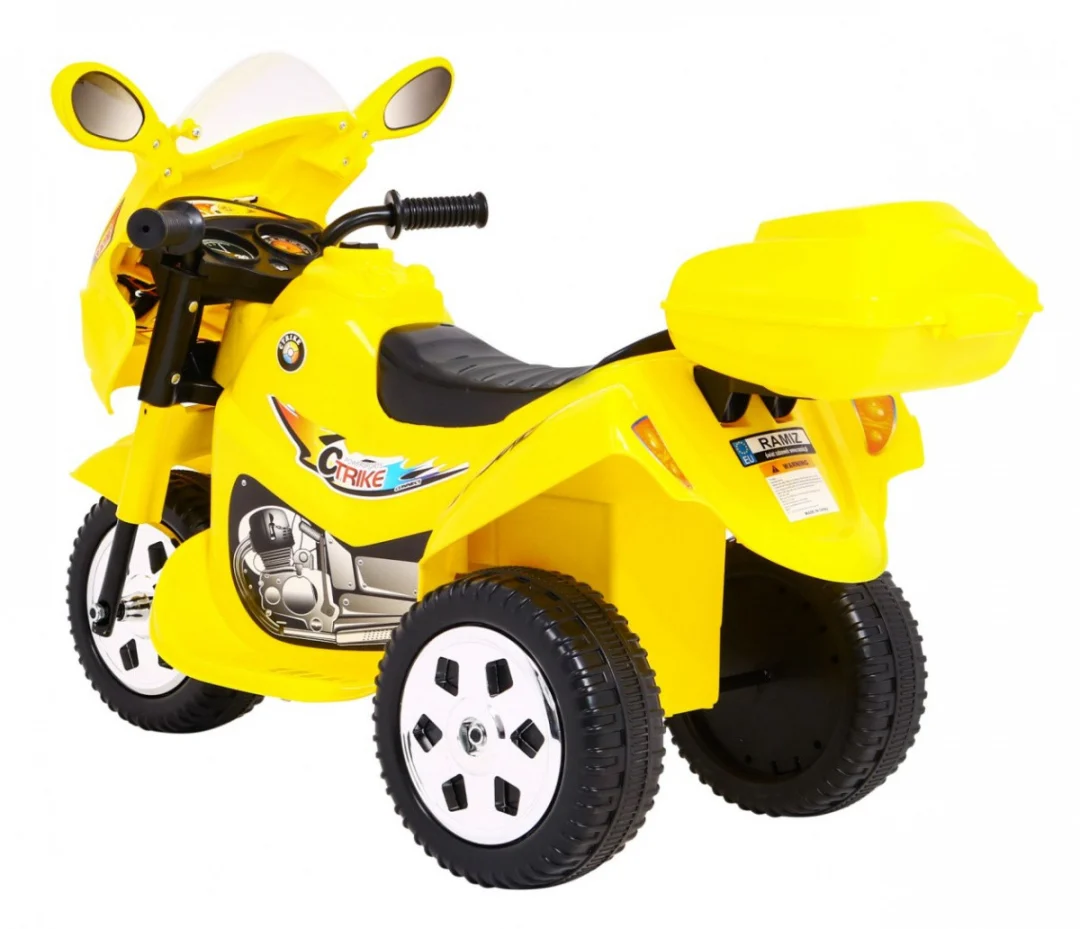 BJX-088 Električni tricikl za najmlađu djecu Žuti + Zvuci + Svjetla, žuta motor na akumulator_5