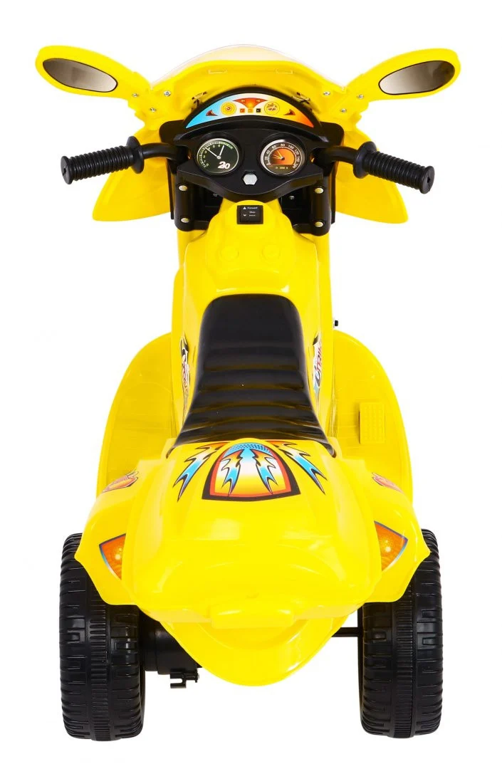 BJX-088 Električni tricikl za najmlađu djecu Žuti + Zvuci + Svjetla, žuta motor na akumulator_6