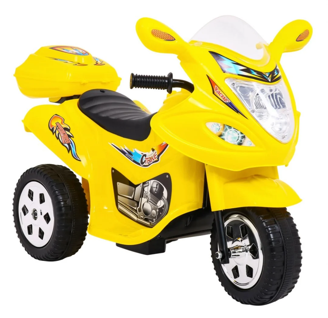BJX-088 Električni tricikl za najmlađu djecu Žuti + Zvuci + Svjetla, žuta motor na akumulator_8