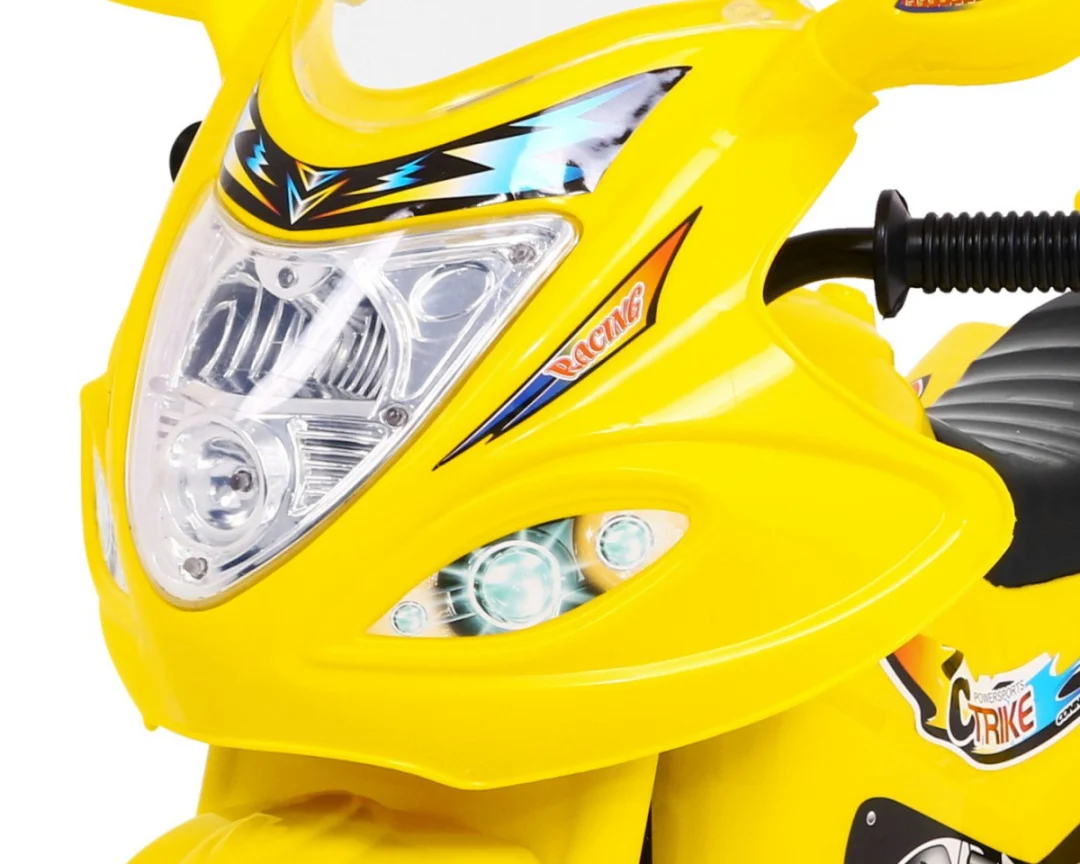 BJX-088 Električni tricikl za najmlađu djecu Žuti + Zvuci + Svjetla, žuta motor na akumulator_9