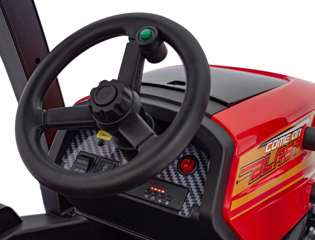 BLAST traktor s prikolicom crveni 24V_15