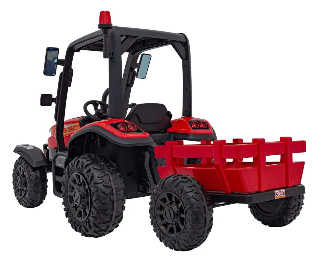 BLAST traktor s prikolicom crveni 24V_9