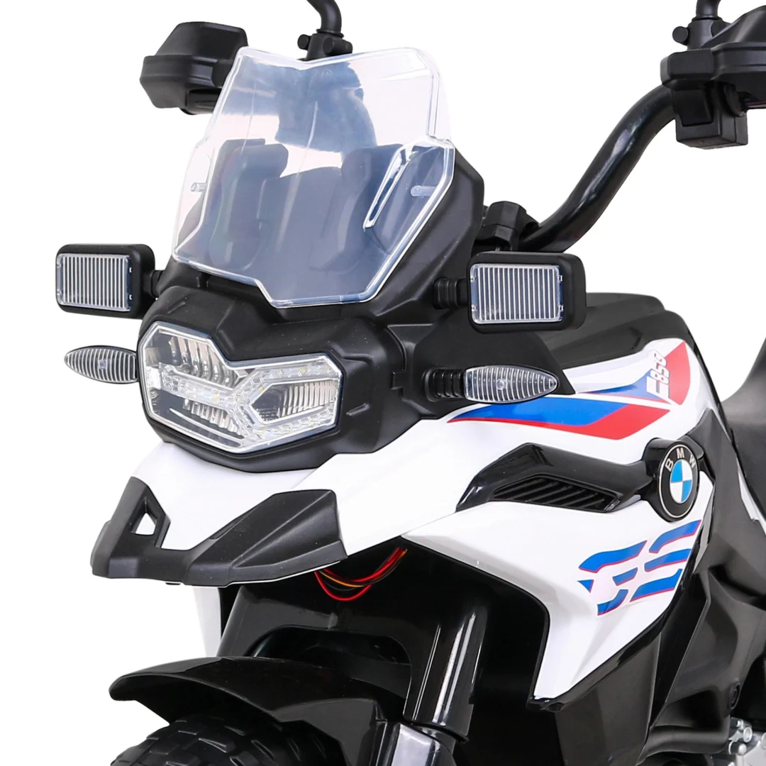 BMW F850 GS dječji motocikl na baterije bijeli + pomoćni kotači + audio LED + spori start, bijela motor na akumulator_11