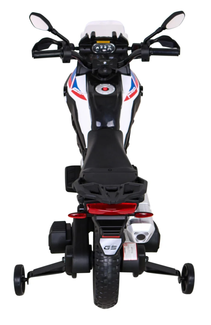 BMW F850 GS dječji motocikl na baterije bijeli + pomoćni kotači + audio LED + spori start, bijela motor na akumulator_9
