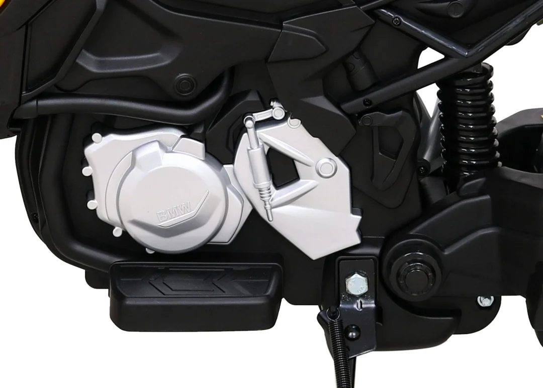 BMW F850 GS dječji motocikl na baterije žuti + pomoćni kotači + audio LED + spori start + EVA, žuta motor na akumulator_12