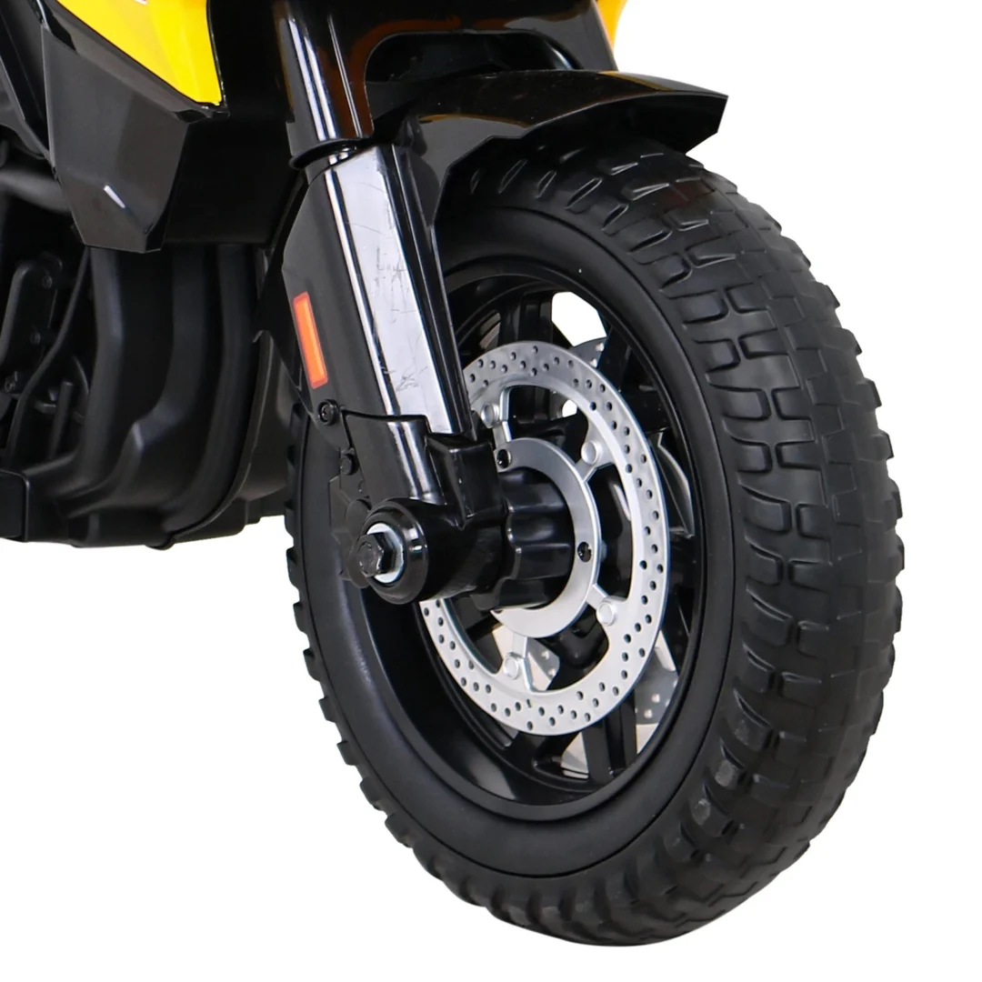 BMW F850 GS dječji motocikl na baterije žuti + pomoćni kotači + audio LED + spori start + EVA, žuta motor na akumulator_14