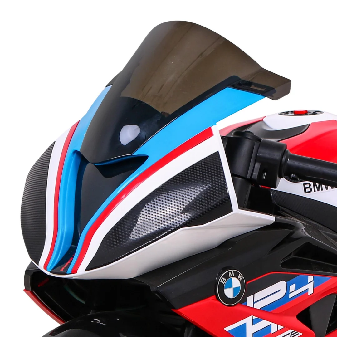 BMW HP4 dječji motocikl na baterije, crveni + pomoćni kotači + spori start + EVA + MP3 LED, crvena motor na akumulator_11