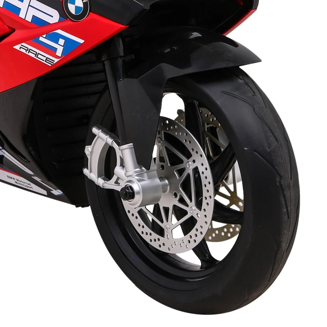 BMW HP4 dječji motocikl na baterije, crveni + pomoćni kotači + spori start + EVA + MP3 LED, crvena motor na akumulator_14