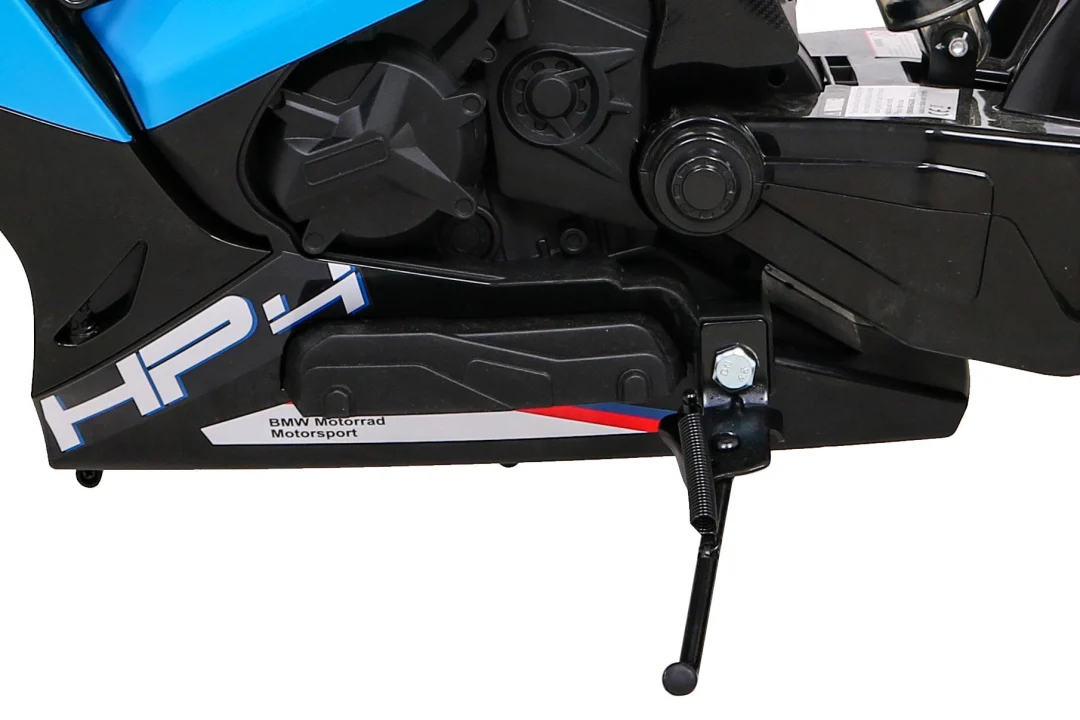 BMW HP4 dječji motocikl na baterije, plavi + pomoćni kotači + spori start + EVA + MP3 LED, plava motor na akumulator_12