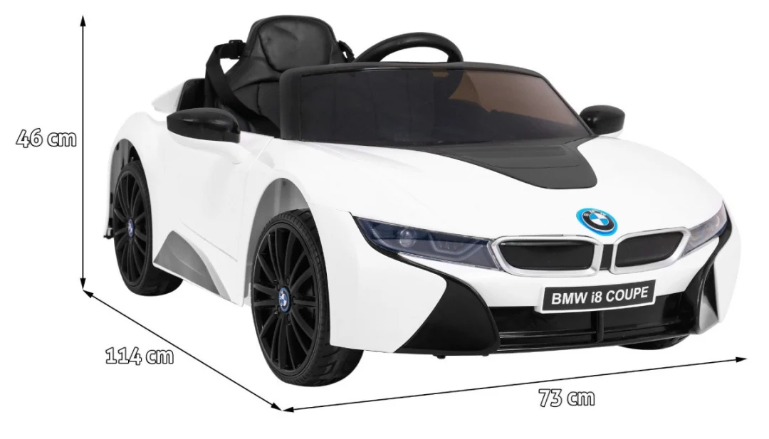BMW I8 Lift Battery Car bijeli + Daljinski upravljač, bijela_2