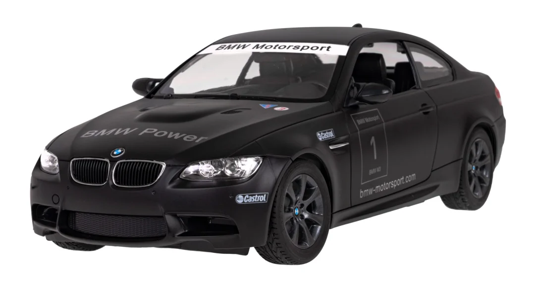 BMW M3 crni RASTAR model 1:14 Automobil na daljinsko upravljanje + 2,4 GHz daljinski upravljač, crna_5