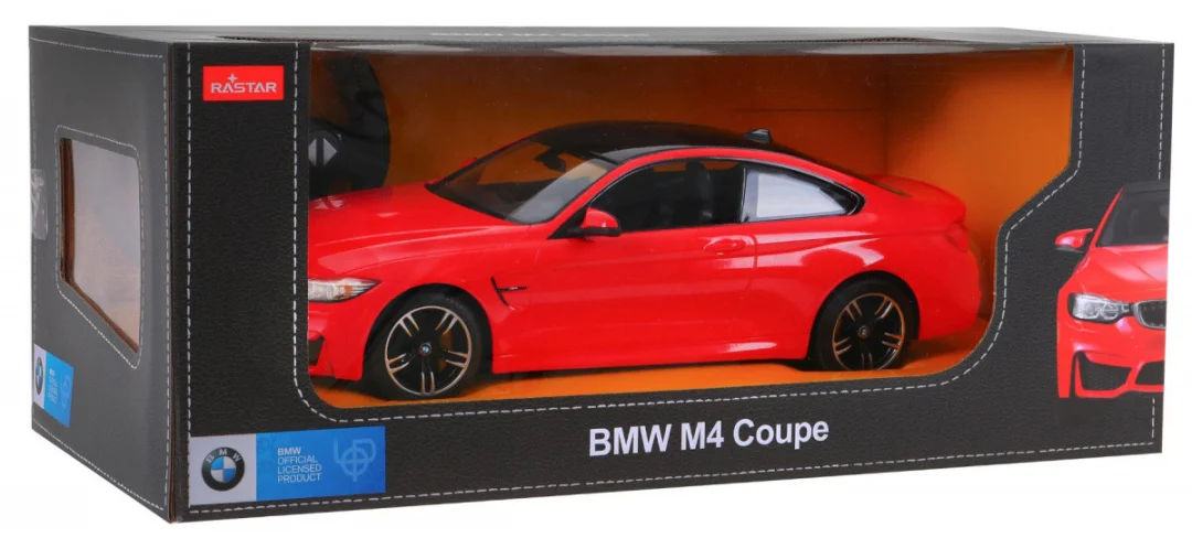 BMW M4 Coupe crveni RASTAR model 1:14 Automobil na daljinsko upravljanje + 2,4 GHz, crvena_8