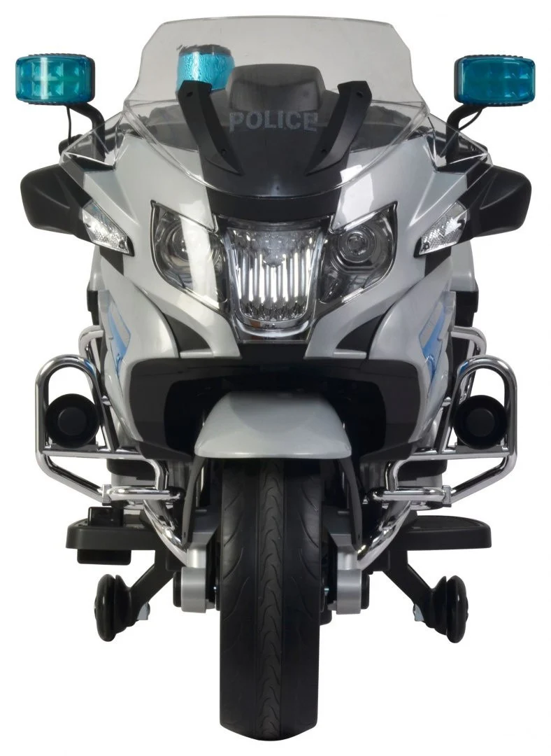 BMW R1200RT policijski električni motocikl za djecu + pomoćni kotači + zvukovi + LED + EVA + spori_2