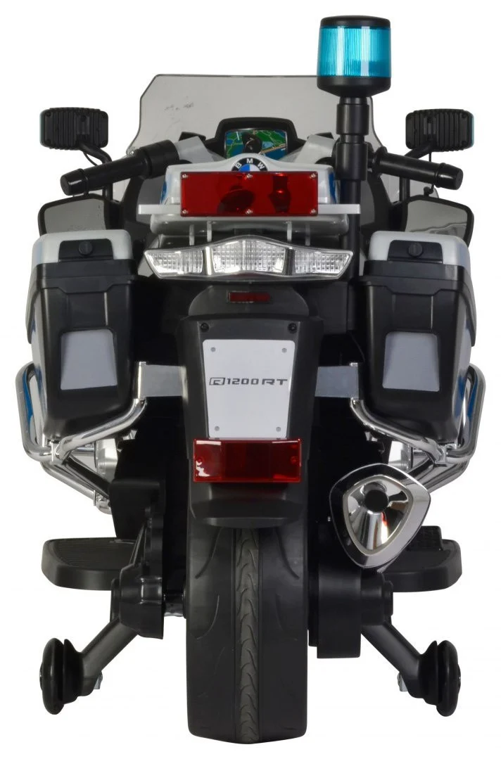 BMW R1200RT policijski električni motocikl za djecu + pomoćni kotači + zvukovi + LED + EVA + spori_3