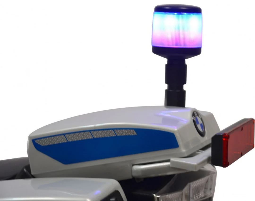 BMW R1200RT policijski električni motocikl za djecu + pomoćni kotači + zvukovi + LED + EVA + spori_4