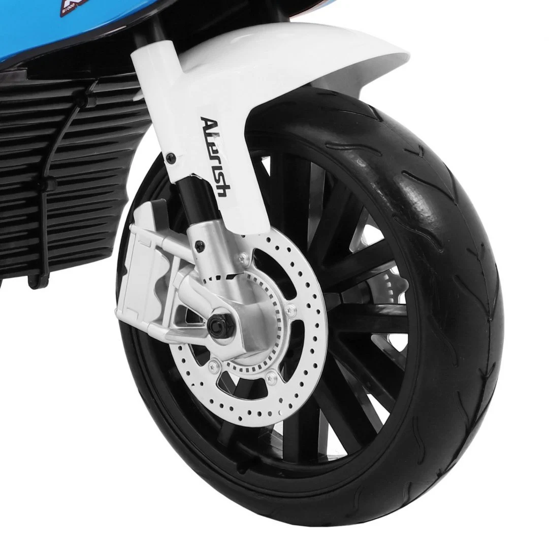 BMW S1000 RR Dječji motocikl na baterije, plavi + pomoćni kotači + oslonac, plava motor na akumulator_11