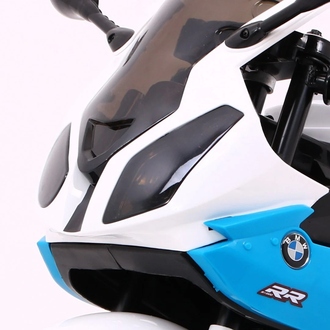 BMW S1000 RR Dječji motocikl na baterije, plavi + pomoćni kotači + oslonac, plava motor na akumulator_12