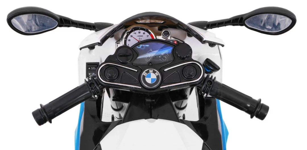 BMW S1000 RR Dječji motocikl na baterije, plavi + pomoćni kotači + oslonac, plava motor na akumulator_13