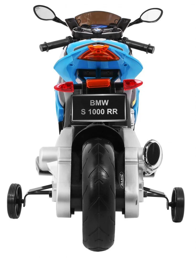 BMW S1000 RR Dječji motocikl na baterije, plavi + pomoćni kotači + oslonac, plava motor na akumulator_7