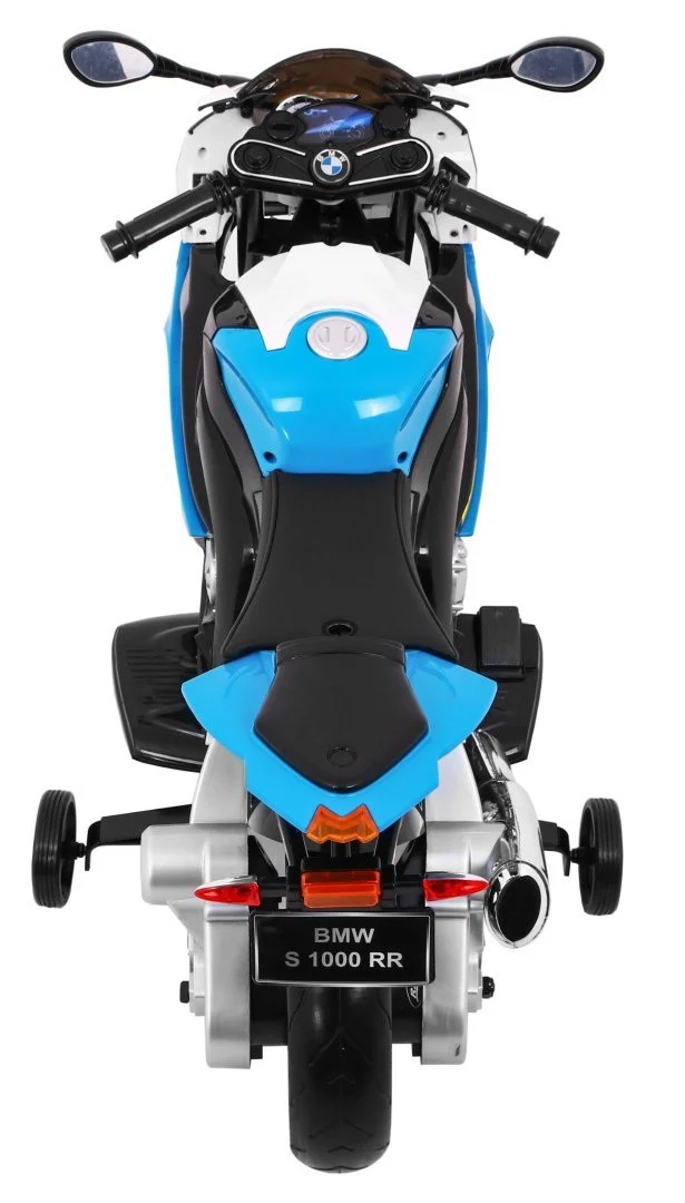 BMW S1000 RR Dječji motocikl na baterije, plavi + pomoćni kotači + oslonac, plava motor na akumulator_8
