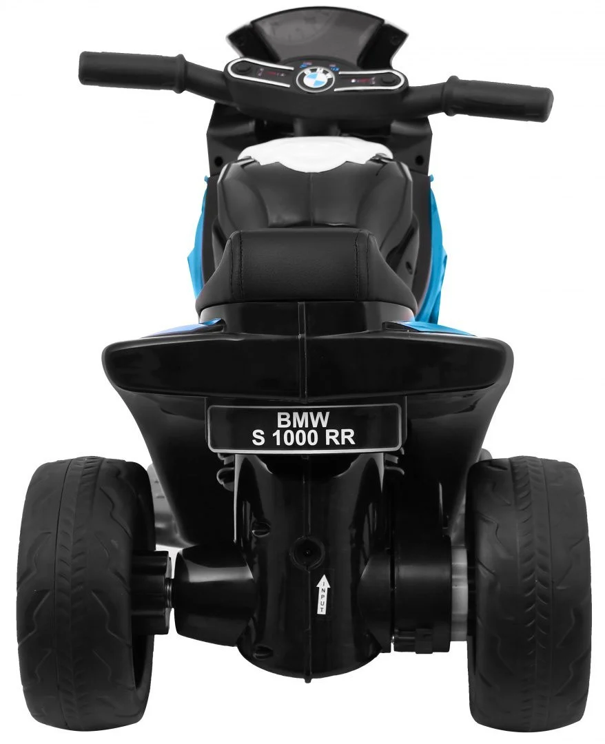 BMW S1000 RR mini motocikl na baterije za djecu, plavi + 3 kotača + zvukovi + LED, plava motor na akumulator_4