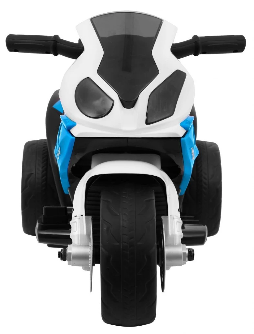 BMW S1000 RR mini motocikl na baterije za djecu, plavi + 3 kotača + zvukovi + LED, plava motor na akumulator_8