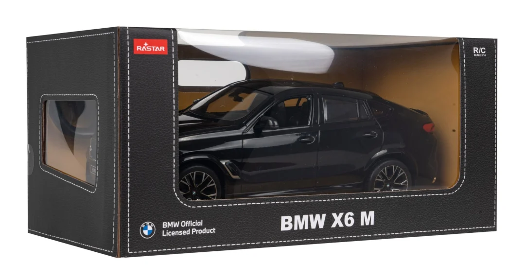 BMW X6 M crni RASTAR model 1:14 Automobil na daljinsko upravljanje + 2,4 GHz daljinski, crna_7