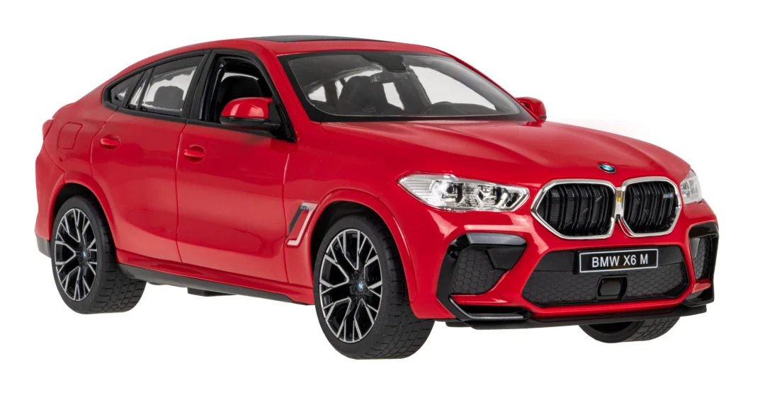 BMW X6 M crveni RASTAR model 1:14 Automobil na daljinsko upravljanje + 2,4 GHz daljinski, crvena_2