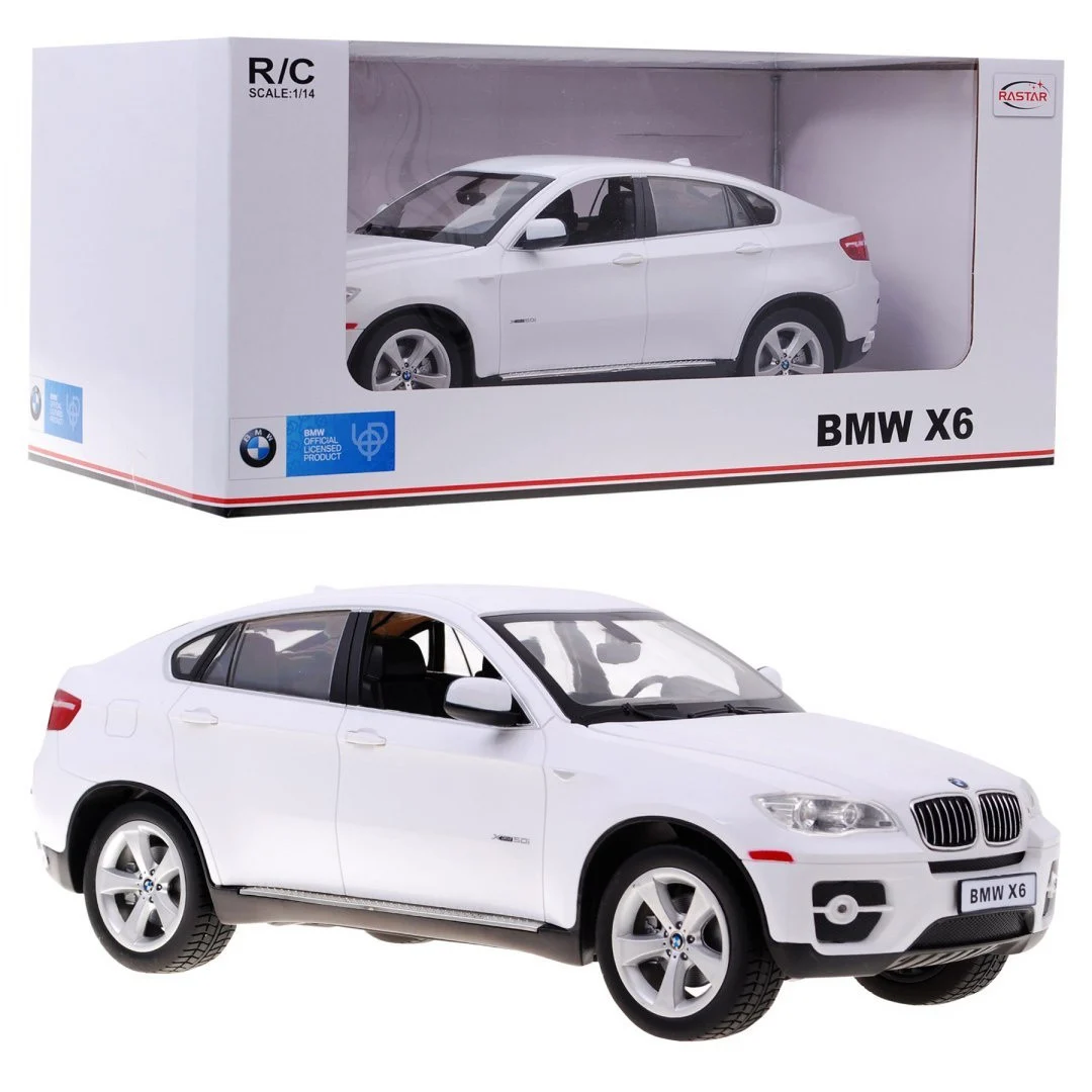 BMW X6 bijeli RASTAR model 1:14 SUV automobil na daljinsko upravljanje + 2,4 GHz daljinski, bijela_8