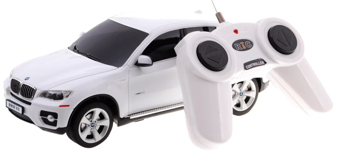 BMW X6 bijeli RASTAR model 1:24 SUV automobil na daljinsko upravljanje + daljinski upravljač, bijela_2
