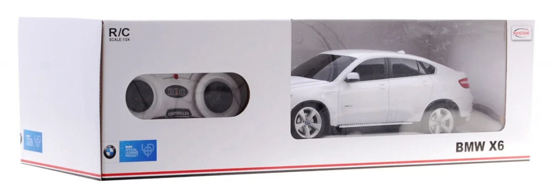BMW X6 bijeli RASTAR model 1:24 SUV automobil na daljinsko upravljanje + daljinski upravljač, bijela_7