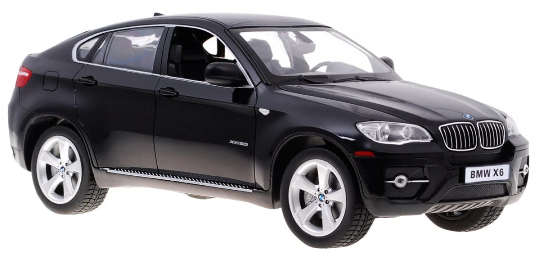 BMW X6 crni RASTAR model 1:14 SUV automobil na daljinsko upravljanje + 2,4 GHz daljinski, crna_5
