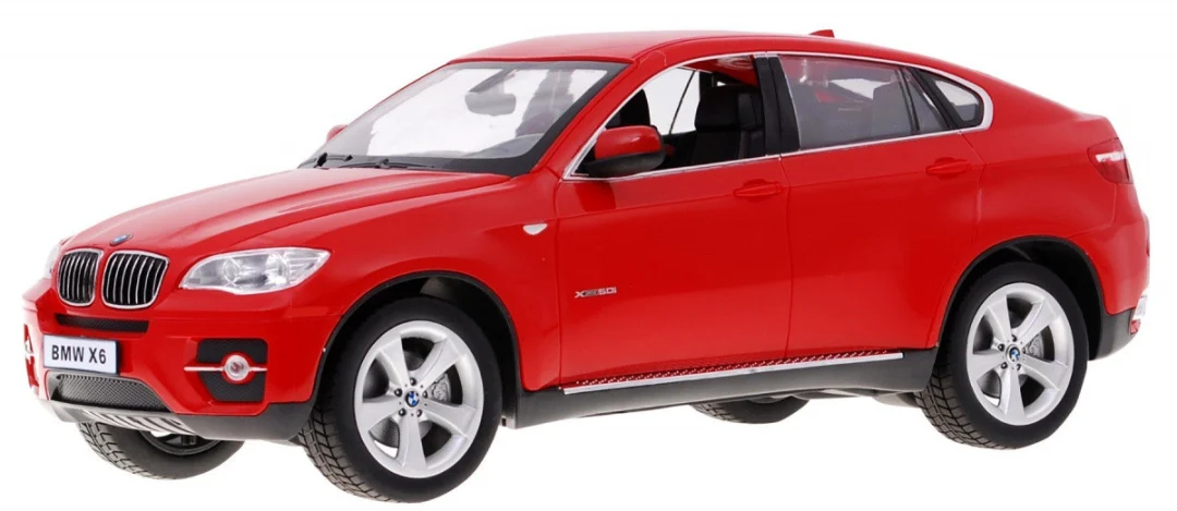BMW X6 crveni RASTAR model 1:14 SUV automobil na daljinsko upravljanje + 2,4 GHz daljinski, crvena_3
