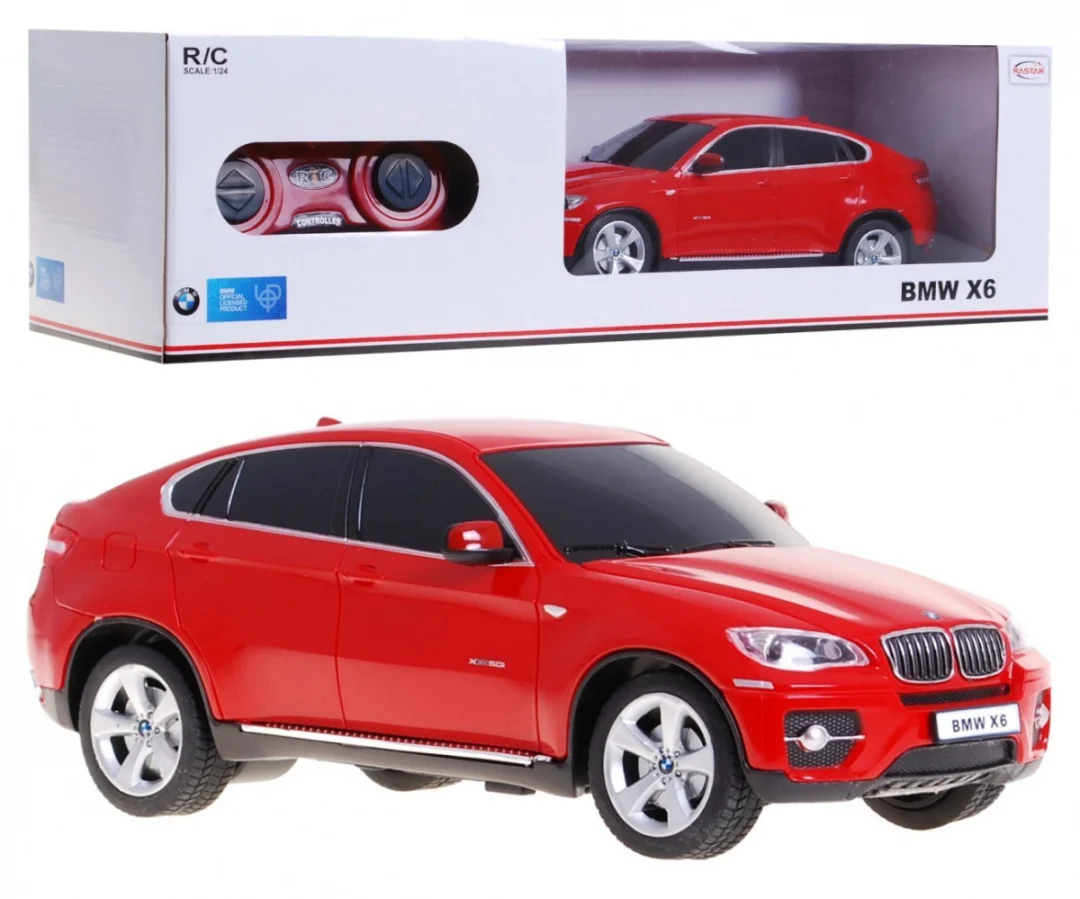 BMW X6 crveni RASTAR model 1:24 SUV automobil na daljinsko upravljanje + daljinski upravljač, crvena_7