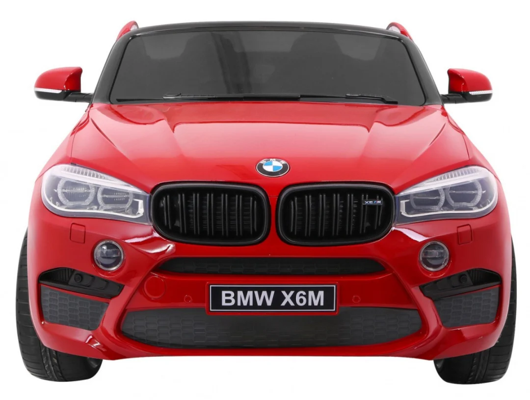 BMW X6M XXL SUV za 2 djece Crvena boja + Daljinski upravljač + Eko koža_3