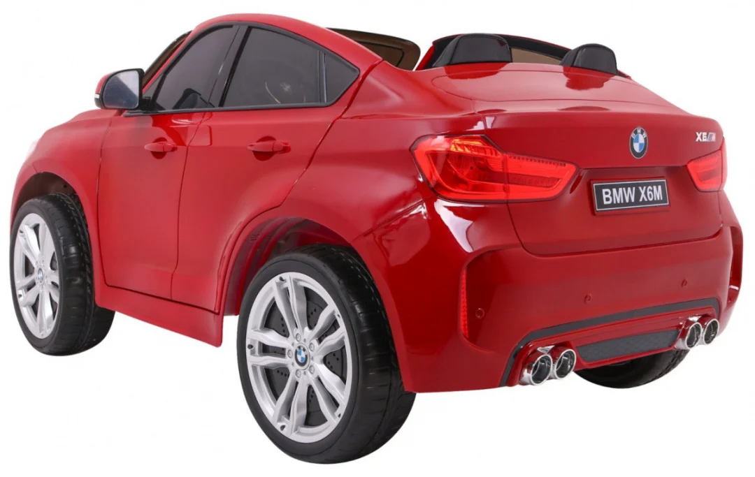 BMW X6M XXL SUV za 2 djece Crvena boja + Daljinski upravljač + Eko koža_6